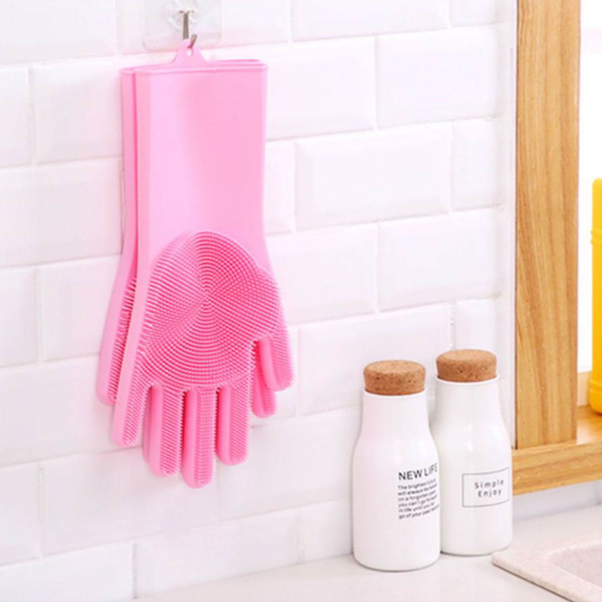 2pcs Silicone Washing Gloves – Durable, Convenient, and Multi-Purpose