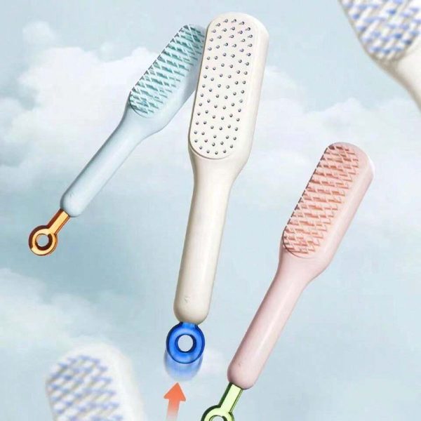 Self-Cleaning Hair Comb (Random Color) – Smooth Styling, Zero Hassle