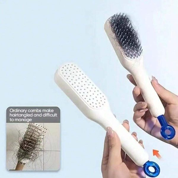 Self-Cleaning Hair Comb (Random Color) – Smooth Styling, Zero Hassle