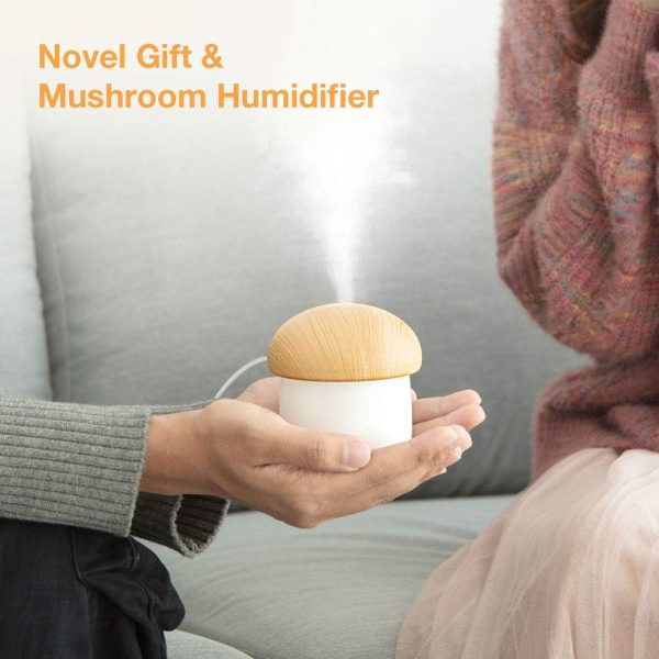Mushroom Shape Portable Mini Humidifier – Compact Design, Big Comfort