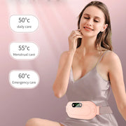 Digital Period Pain Relief Pad – Heating & Vibrating Belt for Menstrual Cramps