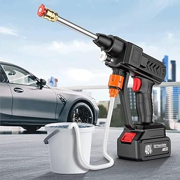 48V Cordless High-Pressure Car Wash Spray Gun – Portable Power