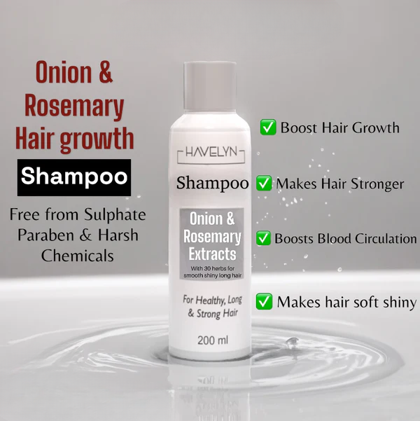 Havelyn Onion & Rosemary Shampoo – Natural Care for Stronger, Healthier Hair