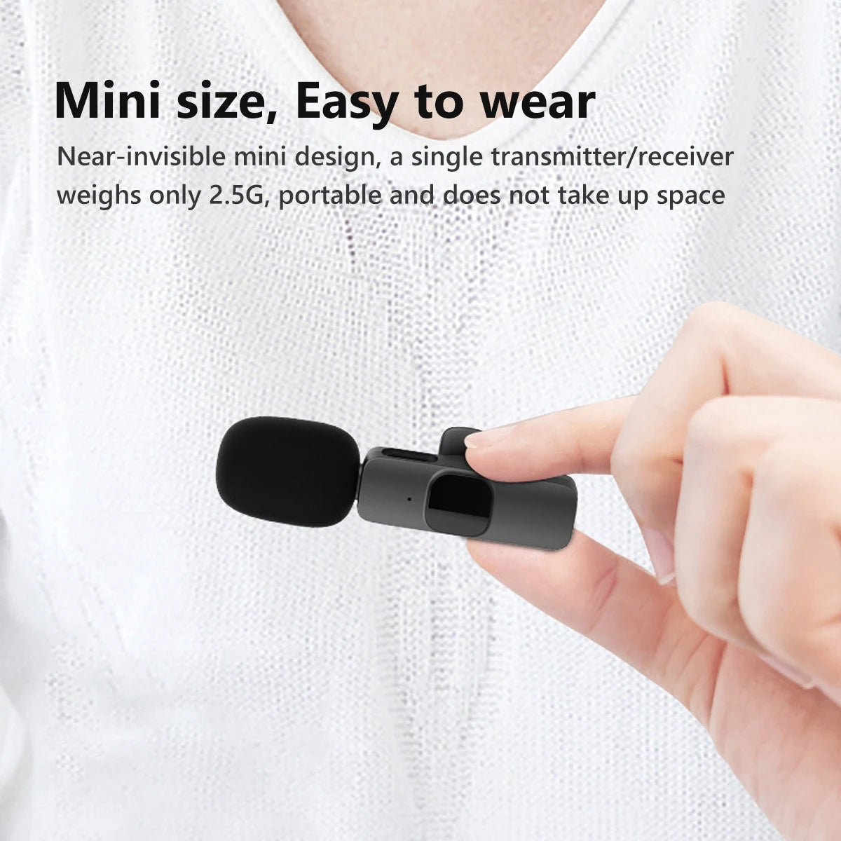 K8 Type-C Wireless Microphone – Crisp, Clear Audio Anywhere