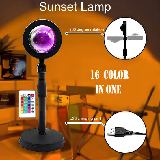 Sunset Lamp Multi Color With Remote – Set the Mood, Your Way