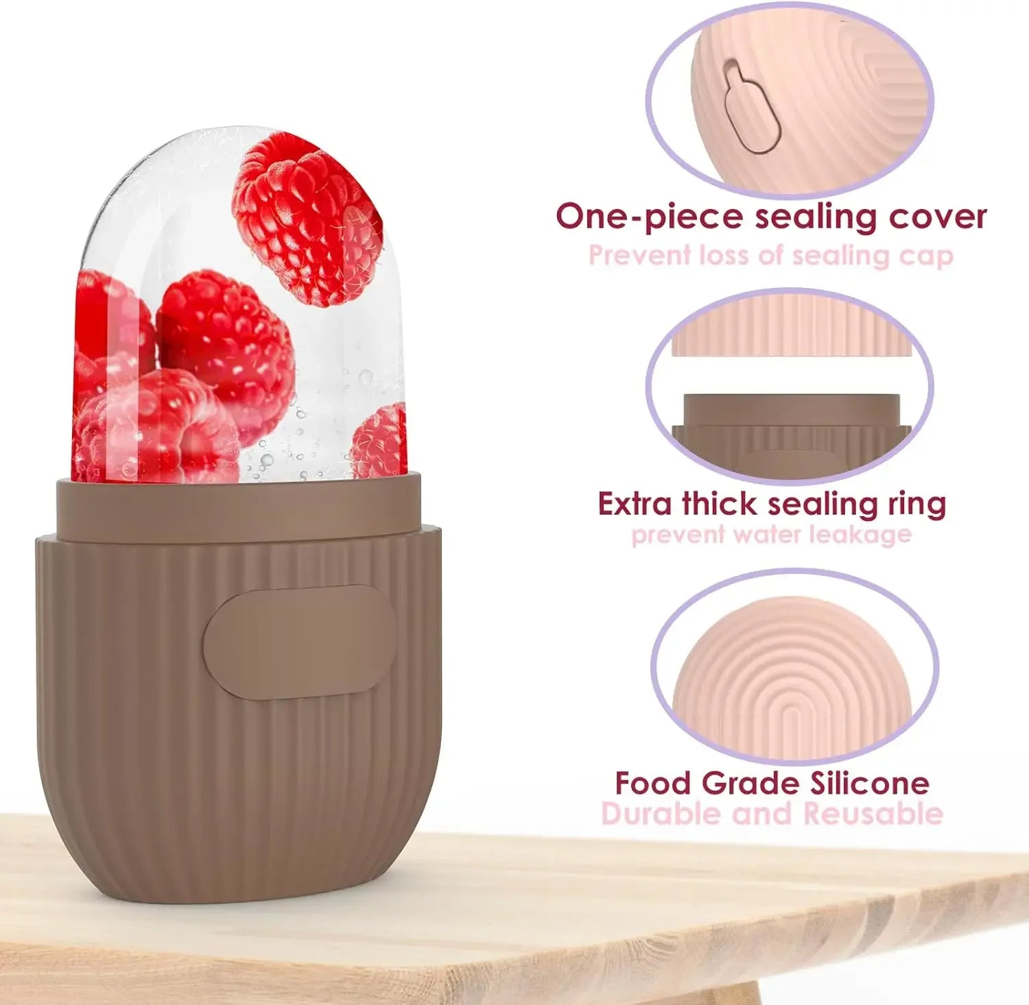 Silicone Cleansing Ice Lattice | Ice Cube Roller With Scrub