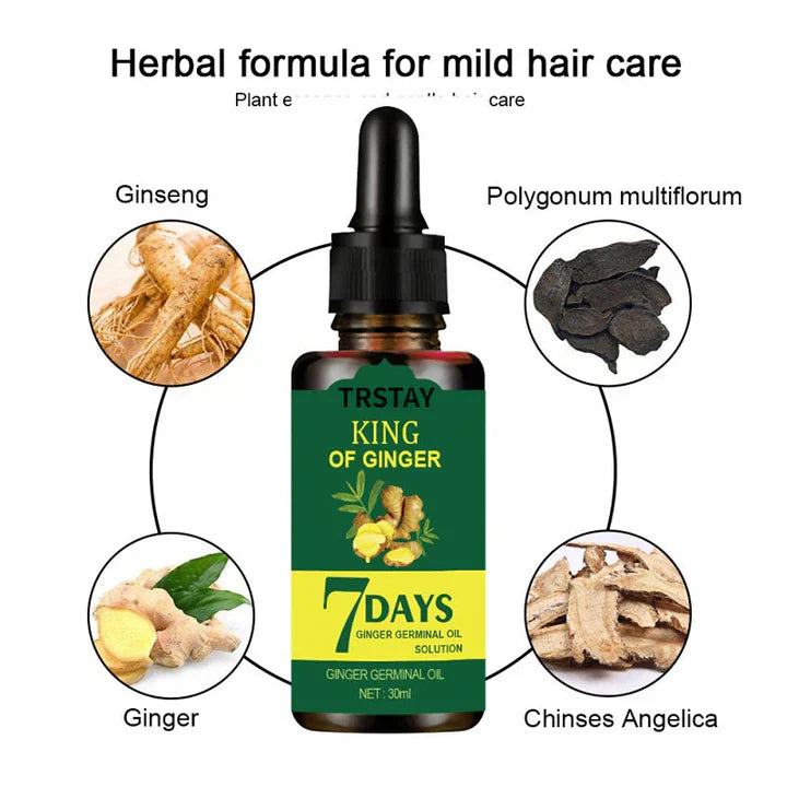 7 Day Ginger Germinal Oil Hair Nutrient Solution – Strengthen