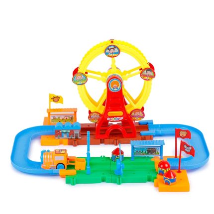 The Ferris wheel train track Toy for Kids (Multi-Color, 36 Pieces)
